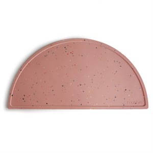 Mushie Silicone Mat - Powder Pink Confetti
